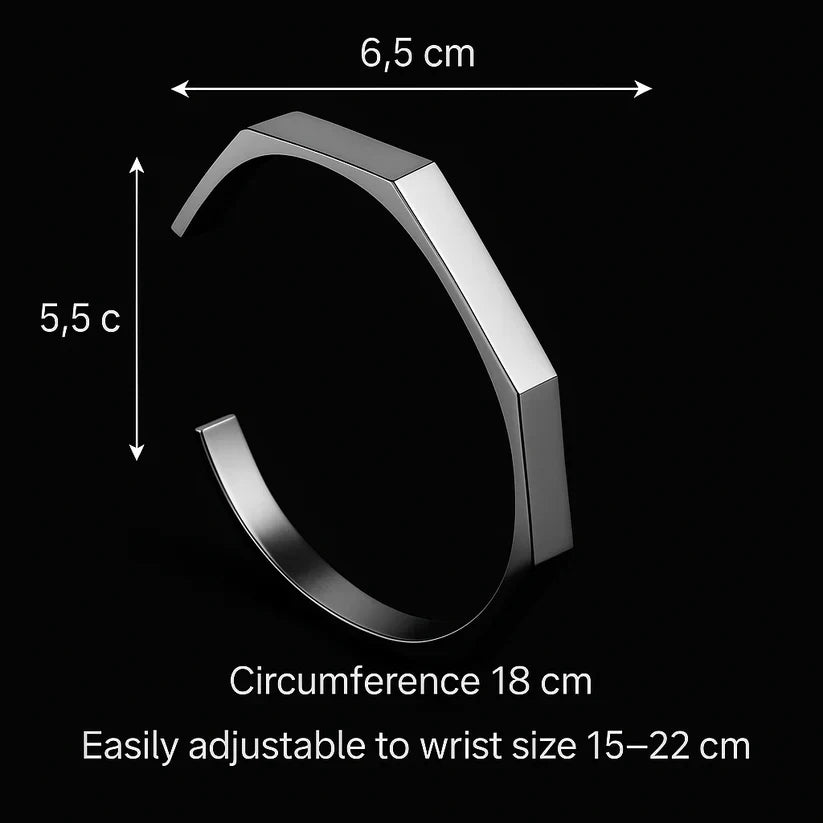 Fashion Square Frameless Glasses + Hexagonal Bracelet