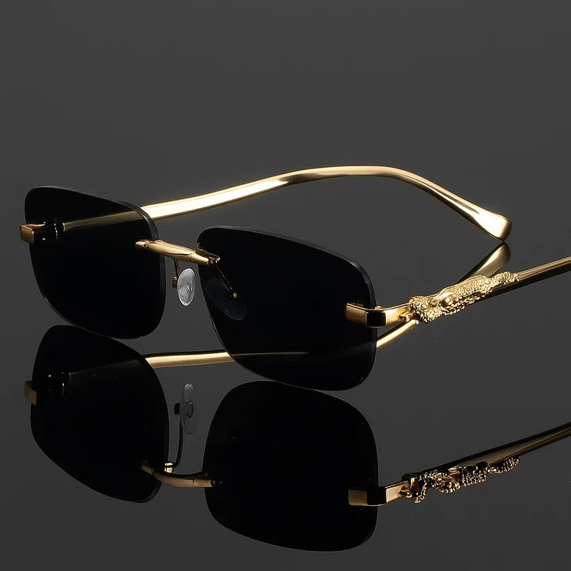 Fashion Square Frameless Glasses + Hexagonal Bracelet